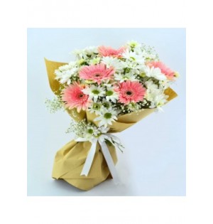 PAPATYA VE PEMBE GERBERA